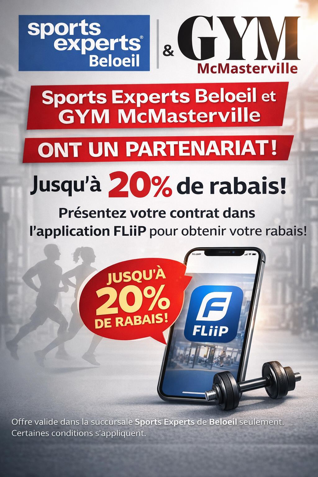 présentation du partneraiat avec Sport expert